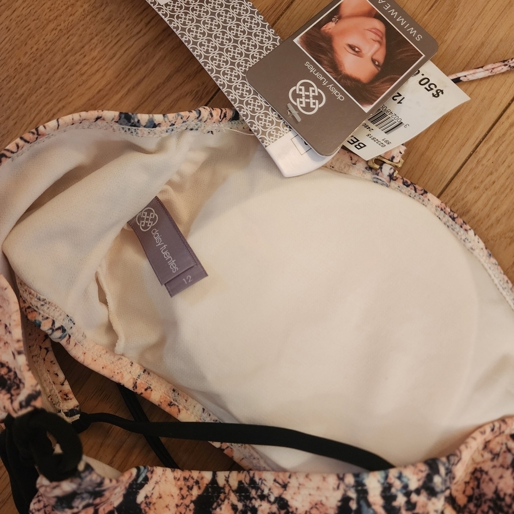 NWT Daisy Fuentes Halter Bikini Top-12 - Picture 7 of 9